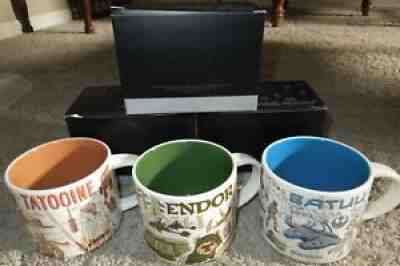Star Wars 2021 Starbucks Been There Series Mug Set of 3 Tatooine Endor Batuu - Sold on eBay Oct 03, 2021 for $100.00