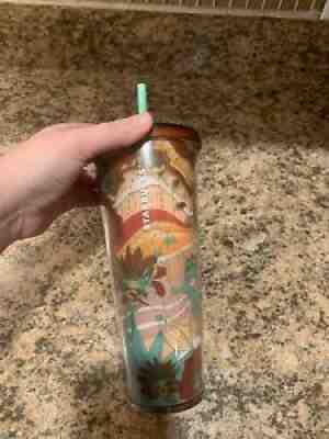 Starbucks Terracotta Desert Acrylic Cold Cup Tumbler 24oz Venti Cactus Summer 19 - Sold on eBay Oct 18, 2021 for $100.00