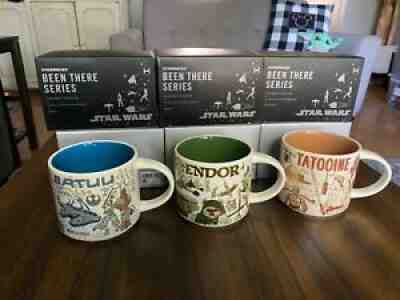 Star Wars x Starbucks - Been There Series Mug Set - Tatooine, Batuu & Endor -New - Sold on eBay Oct 19, 2021 for $100.00