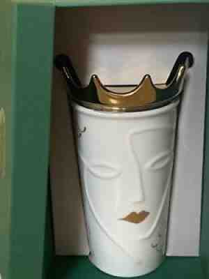Rare Starbucks 2016 Siren Ceramic Tumbler with Gold Crown Lid 10 oz (BNIB) - Sold on eBay Nov 20, 2021 for $100.00