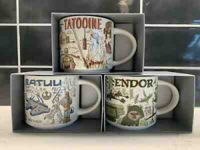Star Wars Starbucks Been There Series Mug Set of 3 Tatooine Endor Batuu - NEW - Sold on eBay Sep 21, 2021 for $99.99