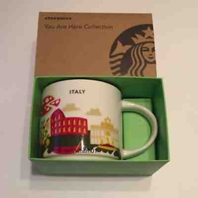 Starbucks Italy YAH Mug Pizza Colosseum Canal Boat Stadium Football You Are Here - Sold on eBay Oct 13, 2021 for $99.99
