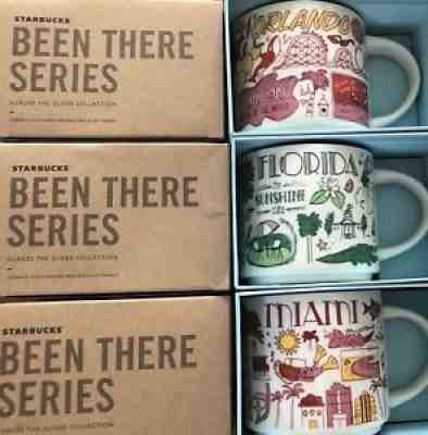 LOT Of 3: Miami+ Florida + Orlando 14 Oz. Been There Series Starbucks Mugs - Sold on eBay Aug 28, 2021 for $99.95
