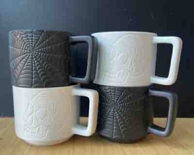 Starbucks Exclusive 2019 Halloween Ceramic Mug 2 Sets Bk Spiderweb White Skull - Sold on eBay Oct 11, 2021 for $99.95