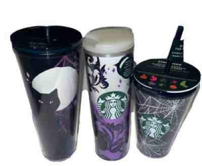 2021 STARBUCKS HALLOWEEN 3 CUP BUNDLE! Glow In The Dark Spiderweb and Black Cat - Sold on eBay Sep 26, 2021 for $99.90