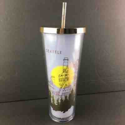 Starbucks Seattle Gas Works 2016 Venti Tumbler 24 oz HTF Cold Cup RARE - Sold on eBay Oct 24, 2021 for $99.50