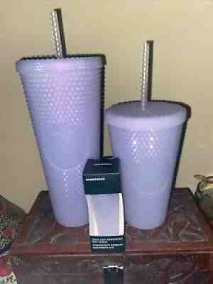 Starbucks 2021 Winter Icy Lilac Studded Venti, Grande, Keychain Lot - Sold on eBay Nov 05, 2021 for $99.00