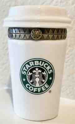 Starbucks Coffee Limoges To Go Cup France Hinged Box Miniature