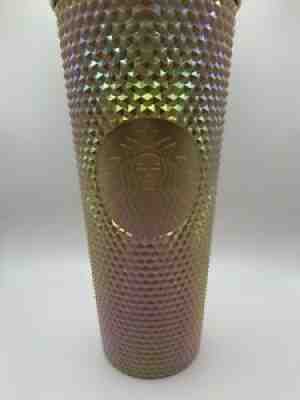 Starbucks Philippines Studded Tumbler Wood Champagne Iridescent 24oz NEW in box - Sold on eBay Nov 12, 2021 for $99.00