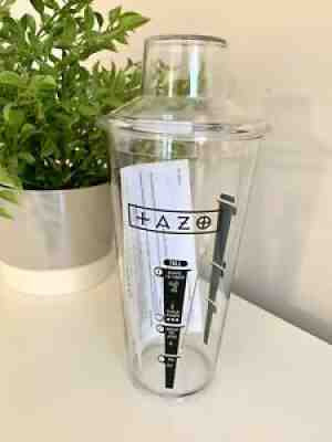 Tazo Starbucks Tea Drink In-House Recipe Shaker Clear Rare 24oz. NEW