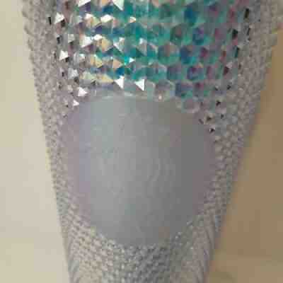 Starbucks 2018 Tumbler Cold Cup Bling Studded Iridescent Rainbow Unicorn 24oz - Sold on eBay Nov 14, 2021 for $99.00