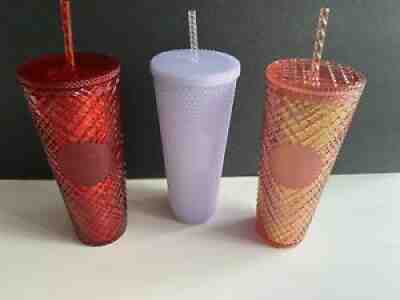 Starbucks 2021 Holiday 3 Pack of Studded Venti Tumblers - Sold on eBay Nov 19, 2021 for $99.00