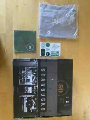 starbucks 50th anniversary tshirt stickers commerative box and book - Sold on eBay Oct 16, 2021 for $98.95