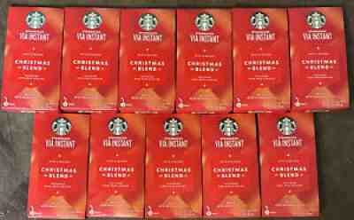 11 Starbucks Via Instant Coffee Christmas Blend 2021 Expires 6/2022 12 Packets - Sold on eBay Nov 23, 2021 for $209.99