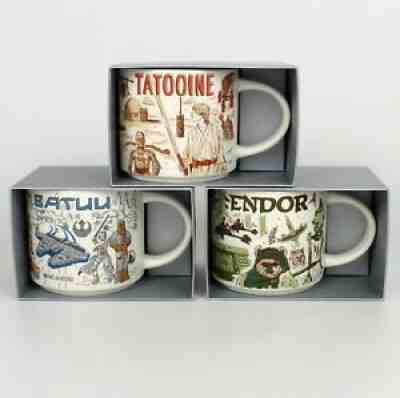 Starbucks Disney 2021 Star Wars Day May The 4th Mugs Been There Set New in Box - Sold on eBay Nov 22, 2021 for $139.95