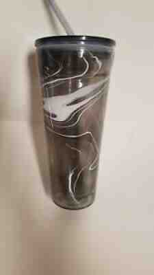 Starbucks Black Marble Glass Tumbler 2017 - Sold on eBay Sep 07, 2021 for $97.00