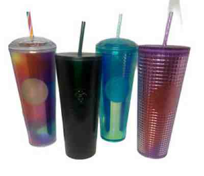 Starbucks 2021 reusable cups with straws Lot Of 4-Brand new - Sold on eBay Sep 11, 2021 for $95.99