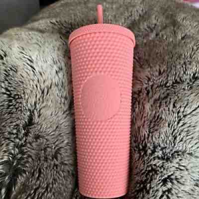 Authentic STARBUCKS - MATTE PINK STUDDED VENTI CUP TUMBLER - NWT - SPRING 2020 - Sold on eBay Oct 26, 2021 for $95.00