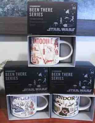 Starbucks Been There Series Star Wars SET of 3 Tatooine Batuu Endor NEW - Sold on eBay Sep 18, 2021 for $94.99