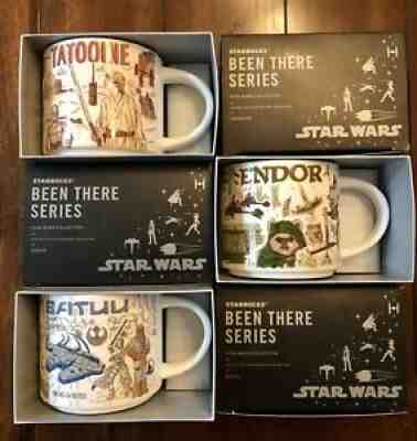 Starbucks Star Wars Mugs Been There Series Set Tatooine Batuu Endor May The 4th - Sold on eBay Sep 08, 2021 for $91.00