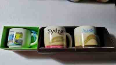 Starbucks city demi mug AUSTRAILIA SYDNEY 3OZ..denmark ornament