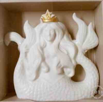 Starbucks LIMITED EDITION SIREN Mermaid Ceramic Sculpture Statue White NIB 2016 - Sold on eBay Oct 07, 2021 for $90.00