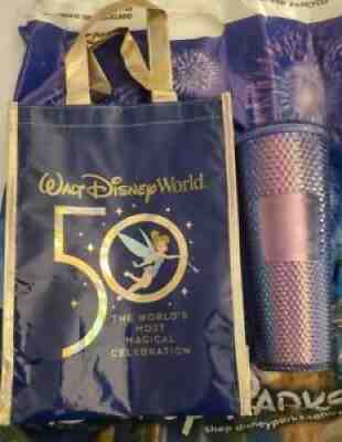 Disney Starbucks Tumbler 50th Anniversary+bag - Sold on eBay Oct 12, 2021 for $90.00
