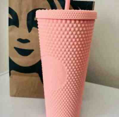Starbucks Matte Pink Studded Cup Spring Collection 2020 Tumbler Rare - Sold on eBay Oct 22, 2021 for $90.00