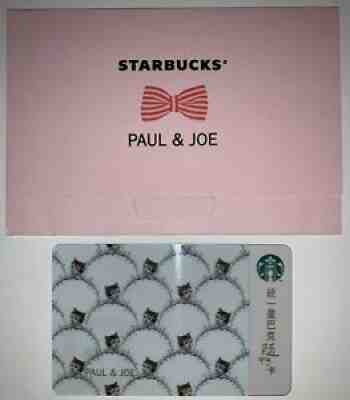 Starbucks 2016 Paul & Joe Cat Taiwan Card + Sleeve - Sold on eBay Oct 29, 2021 for $90.00