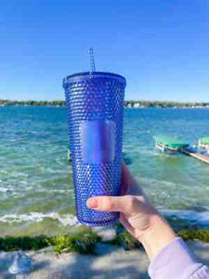 NWT 2021 Walt Disney World 50th Anniversary Studded Blue Starbucks Tumbler Cup - Sold on eBay Nov 18, 2021 for $90.00