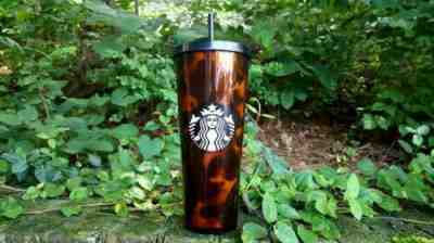 Starbucks Mocha Swirl Venti 24 oz Cold Cup Tumbler Lid 24 Oz SKU Tortoise Shell - Sold on eBay Sep 01, 2021 for $89.99