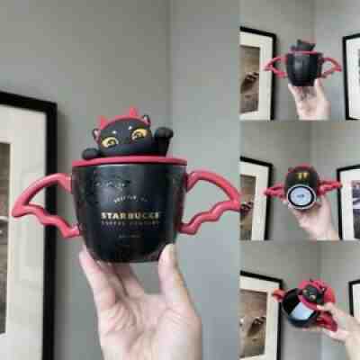 New Starbucks 2021 Halloween Black Cat With Wing 13oz Mug - Sold on eBay Oct 31, 2021 for $89.99
