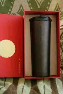 STARBUCKS SOFT TOUCH MATTE BLACK STAINLESS STEEL TRAVEL TUMBLER NEW w/TAG/BOX - Sold on eBay Aug 29, 2021 for $89.95