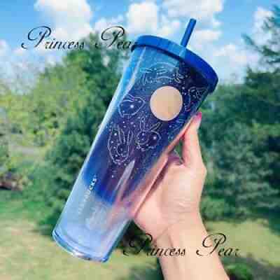 Starbucks Cold Cup Blue Staragzing Bunny 2021 Tumbler Venti 24 Oz. US Seller - Sold on eBay Nov 12, 2021 for $89.95
