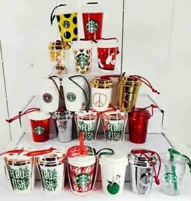 Lot 20 Starbucks Coffee Holiday Tree Ornaments variety years style 2 keychains - Sold on eBay Nov 23, 2021 for $89.95