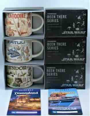 Disneyland Star Wars Starbucks Been There Series 3 Mug Set Tatooine Endor Batuu - Sold on eBay Nov 16, 2021 for $89.90