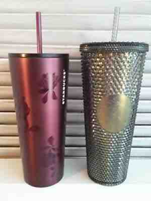 Starbucks Plum Rose & Studded Tumbler Set Fall 2020 - Sold on eBay Sep 26, 2021 for $89.00