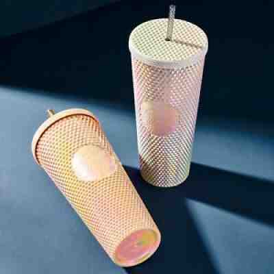 2021 Starbucks Philippine Exclusive Studded Tumbler Pearl Gray & Wood Champagne - Sold on eBay Nov 23, 2021 for $248.00