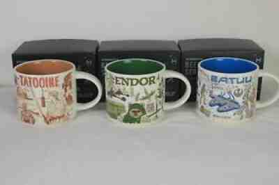 Star Wars Starbucks Been There Series Mug Set Of 3 Tatooine, Batuu & Endor NIB - Sold on eBay Nov 24, 2021 for $129.99