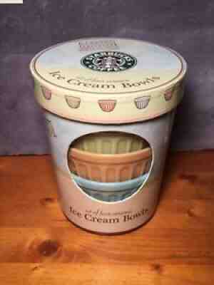 Starbucks Ribbed Ice Cream Bowls 2006 Pastel Colors Set Of 4 Rare Complete Set - Sold on eBay Nov 23, 2021 for $99.99