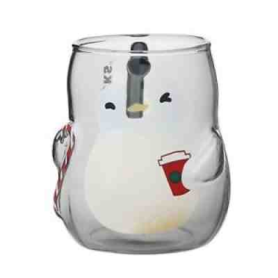 STARBUCKS JAPAN Holiday 2021 Glass Mug Penguin Shape tumbler Cup Heat resistant - Sold on eBay Nov 06, 2021 for $89.99