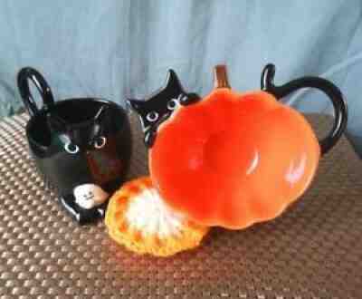 Starbucks Japan Halloween 2021 Mug Black Cat 296ml & Bowl Pumpkin Cat 2type Set - Sold on eBay Oct 15, 2021 for $86.41