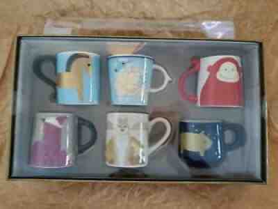 Starbucks Korea Zodiac Demi Mug Set of 6 Animal Limited Edition Blue Horse Sheep - Sold on eBay Oct 20, 2021 for $86.00