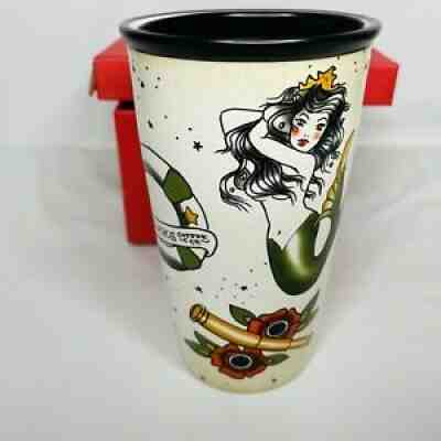 2015 Starbucks Mermaid Siren Sailor TATTOO Ceramic Double Wall Tumbler Traveler - Sold on eBay Sep 28, 2021 for $85.49