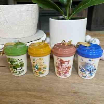 Disney Parks 2021 50th Anniversary Starbucks Mini Ornaments Set of 4 Parks NEW - Sold on eBay Oct 10, 2021 for $85.00