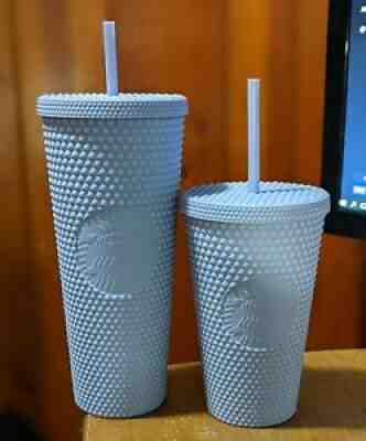 Starbucks Holiday Matte Lilac Studded Tumbler Set 24 & 16oz New (RARE) - Sold on eBay Nov 20, 2021 for $85.00