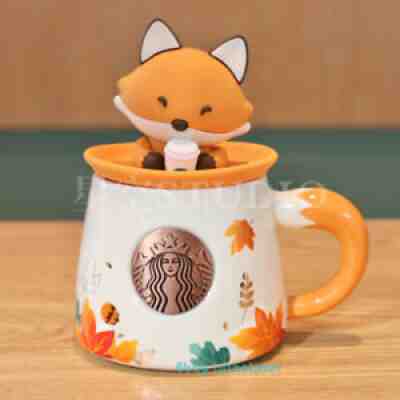 2021 Starbucks Hedgehog Rabbit Fox Forest Ceramics Mug Mid-autumn Festival New