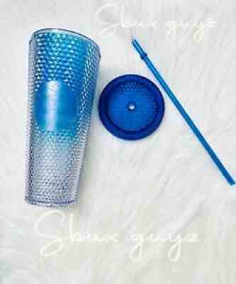 Starbucks Korea Shine Blue Bling Studded 2021 Summer 3 Limited - Sold on eBay Oct 01, 2021 for $84.99