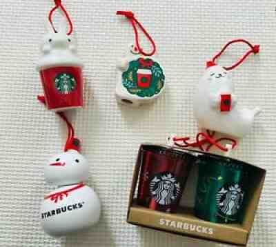 Japan Starbucks 2021 Christmas Holiday Ornament Set of 5 - Last Set Available! - Sold on eBay Nov 09, 2021 for $84.50