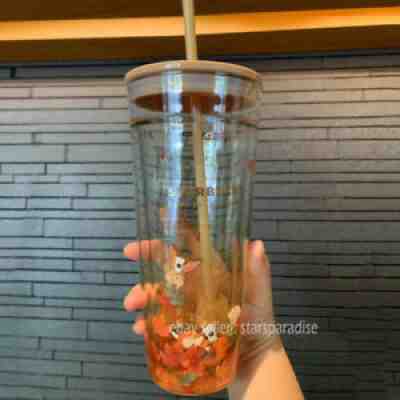 Starbucks 2021 China Autumn Forest Rabbit Double GlassTumbler Straw Cup 20oz - Sold on eBay Oct 04, 2021 for $83.99